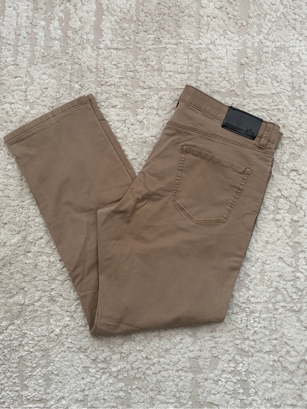 English Laundry Men's Tan Straight Jeans